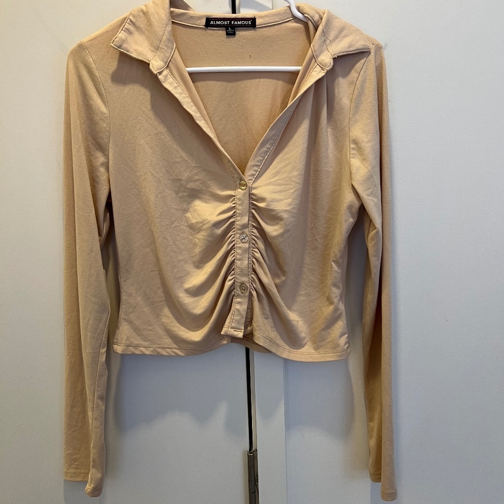 Almost Famous Button Down Blouse